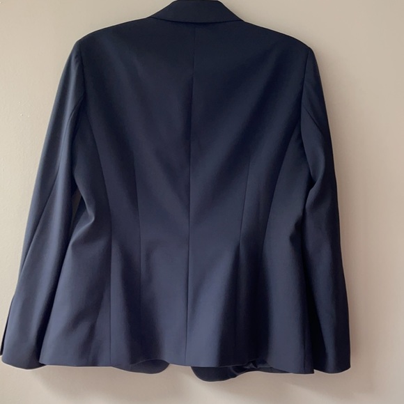 Hugo Boss Janna3 Black/Graphite Gray Fitted Blazer Suit Jacket 96% Wool Size 8 - Picture 7 of 17